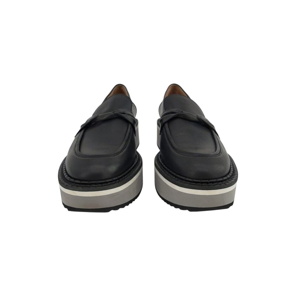 CLERGERIE Booster Leather Platform Loafers in Black 37 - Picture 4 of 13
